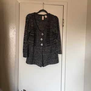 Pete Black & Gray Cardigan